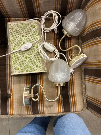 2 dievīgas jūgendstila Markslöjd sienas lampas. Gadu/divu...