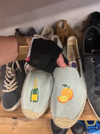 Šampanieša un apelsīna espadrilas, čin čin!
Izmērs: 7, ce...