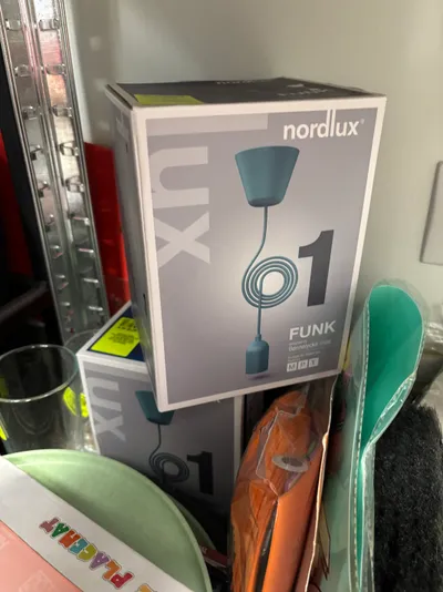 Nordlux Funk zilganzaļas piekaramās griestu lampas, kastē...