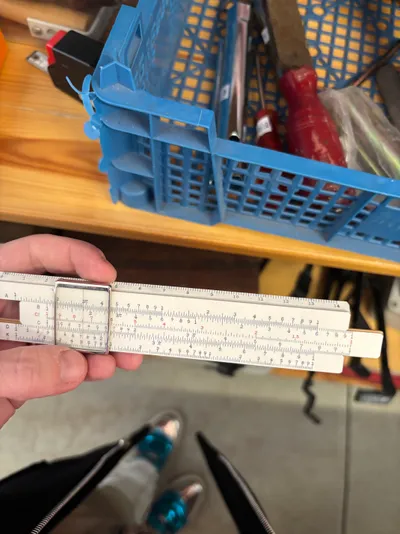 Sun Hemmi No. 34RK slide rule, made in Japan. The ultimat...